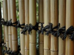 cloture de jardin en bambou