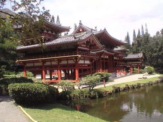 Temple Byodo-in et le jardin 